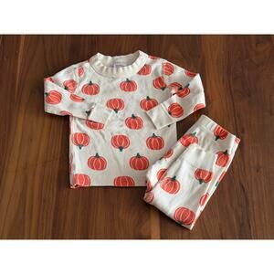 Hanna Andersson Perfect Pumpkins Long John Pajama Set Size 2T